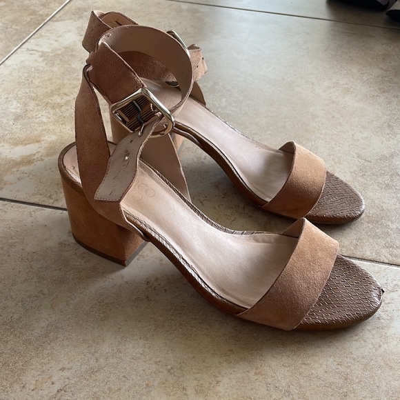 Nude Franco Sarto Sandals - Picture 2 of 6